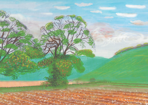 DAVID HOCKNEY Autumn Trees Near Thixendale, 2008