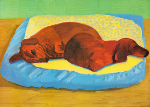 DAVID HOCKNEY Dog Painting 43, 1995