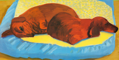 DAVID HOCKNEY Dog Painting 43, 1995