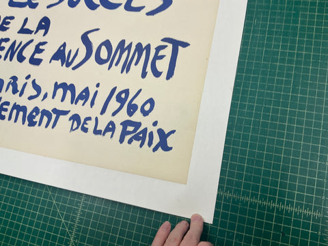 PABLO PICASSO Paix Disarmement-Peace, 1960