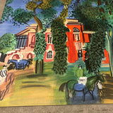 RAOUL DUFY Paddock-Deauville, 1960