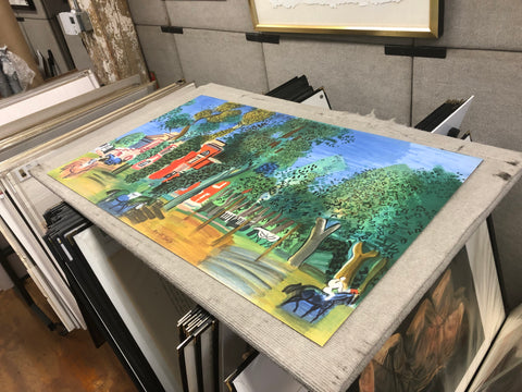 RAOUL DUFY Paddock-Deauville, 1960