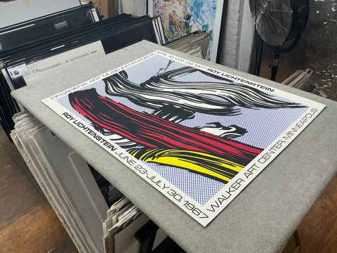 ROY LICHTENSTEIN Brushstrokes at Pasadena Art Museum, 1967