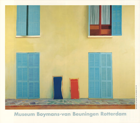 DAVID HOCKNEY Two Deckchairs, Calvi, 1985