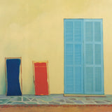 DAVID HOCKNEY Two Deckchairs, Calvi, 1985