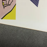 RICHARD PETTIBONE Appropriation print with Andy Warhol, Frank Stella, and Roy Lichtenstein, 1970 - Signed