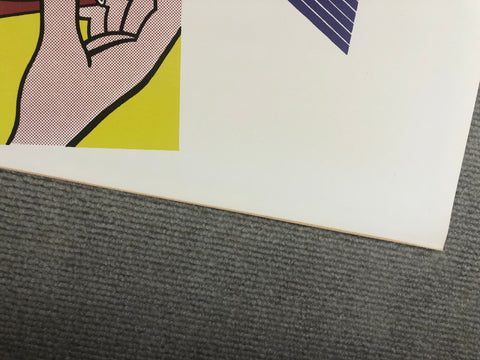 RICHARD PETTIBONE Appropriation print with Andy Warhol, Frank Stella, and Roy Lichtenstein, 1970 - Signed