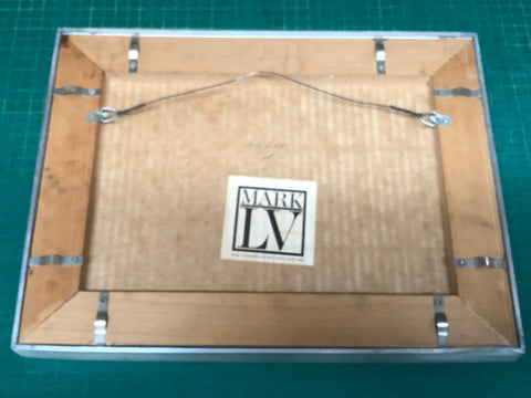 RICHARD PETTIBONE Appropriation print with Andy Warhol, Frank Stella, and Roy Lichtenstein, 1970 - Signed