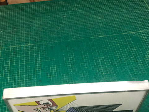 RICHARD PETTIBONE Appropriation print with Andy Warhol, Frank Stella, and Roy Lichtenstein, 1970 - Signed