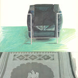 DAVID HOCKNEY Corbusier Chair and Rug (sm), 1981