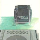 DAVID HOCKNEY Corbusier Chair and Rug (sm), 1981