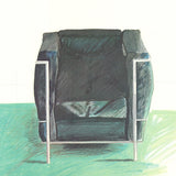 DAVID HOCKNEY Corbusier Chair and Rug (sm), 1981