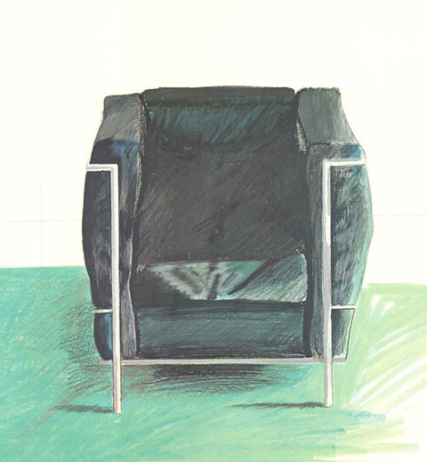 DAVID HOCKNEY Corbusier Chair and Rug (sm), 1981
