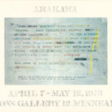 JASPER JOHNS Arakawa, 1973