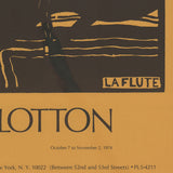 FELIX VALLOTTON La Flute, 1974