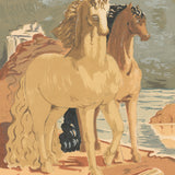 GIORGIO DE CHIRICO Horses on the Shore (sm), 1973