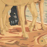 GIORGIO DE CHIRICO Horses on the Shore (sm), 1973