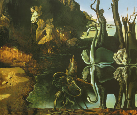 SALVADOR DALI Swans Reflecting Elephants, 1994