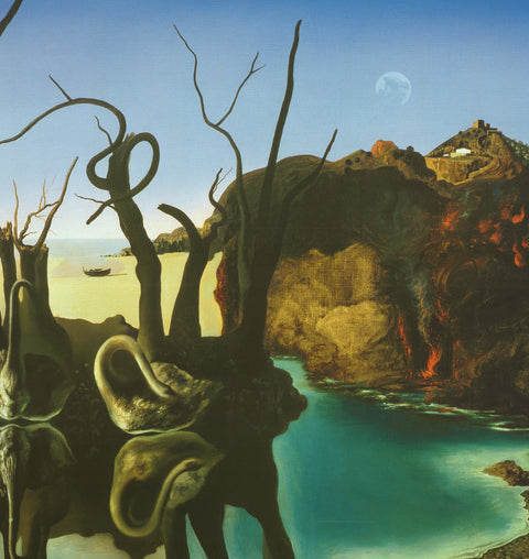 SALVADOR DALI Swans Reflecting Elephants, 1994
