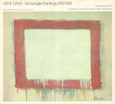 GENE DAVIS Rectangle Paintings 1957-1958, 1977
