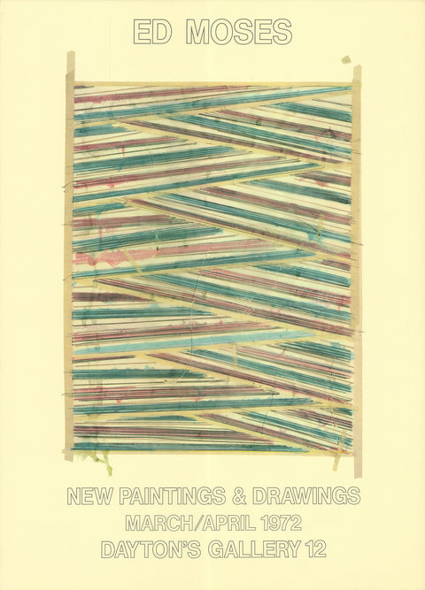 ED MOSES New Paintings & Drawings, 1972