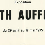 EDITH AUFFRAY Galerie Matignon 34, 1975