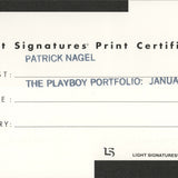 PATRICK NAGEL Playboy Suite: January 1985, 1988 - Signed