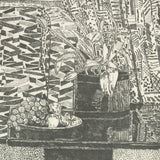 JONAS WOOD Prints 2, Pattern Couch Interior Exhibition Poster, 2023, Signed - Signed