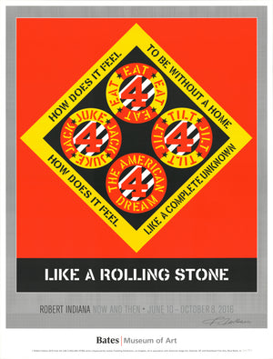ROBERT INDIANA Like A Rolling Stone, 2016
