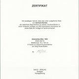 GERHARD RICHTER Abstraktes Bild, 1983, Werk 522-3, 2024