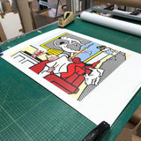 ROY LICHTENSTEIN Tintin Reading, 1995