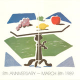 DAVID HOCKNEY Apple, Grapes, Lemon on a Table, 1989