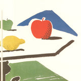 DAVID HOCKNEY Apple, Grapes, Lemon on a Table, 1989
