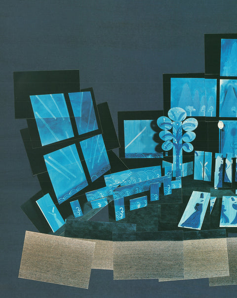 DAVID HOCKNEY Walking Past Le Rossignol, 1985