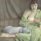LUCIAN FREUD Girl with a White Dog, 1994
