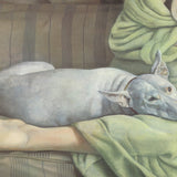 LUCIAN FREUD Girl with a White Dog, 1994