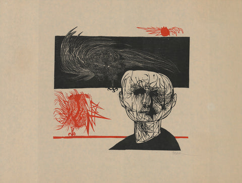 LEONARD BASKIN The Tormented One, 1953 - Signed