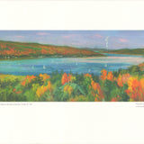 ELSIE DINSMORE POPKIN View of Cayuga Lake from the Asian Galleries at the Johnson Museum
