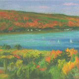 ELSIE DINSMORE POPKIN View of Cayuga Lake from the Asian Galleries at the Johnson Museum