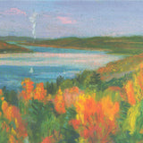 ELSIE DINSMORE POPKIN View of Cayuga Lake from the Asian Galleries at the Johnson Museum