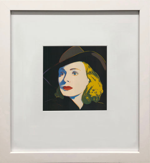 ANDY WARHOL Portrait of Ingrid Bergman with Hat, 1983