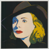 ANDY WARHOL Portrait of Ingrid Bergman with Hat, 1983
