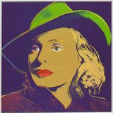 ANDY WARHOL Portrait of Ingrid Bergman with Hat, 1983