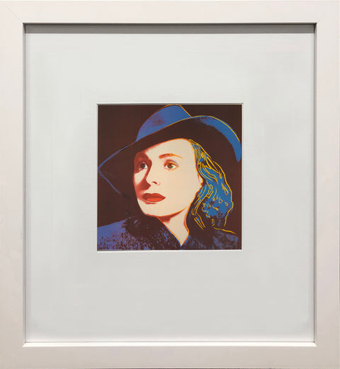 ANDY WARHOL Portrait of Ingrid Bergman with Hat, 1983