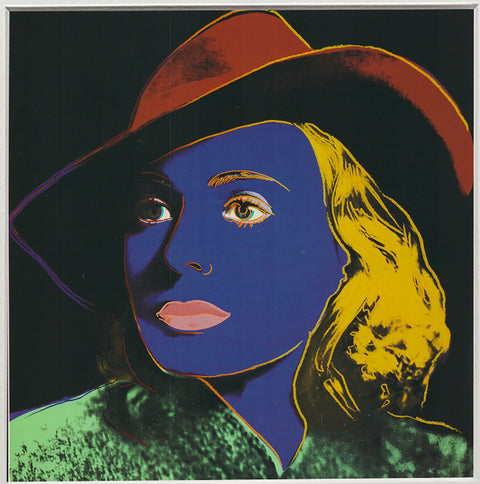 ANDY WARHOL Portrait of Ingrid Bergman with Hat, 1983