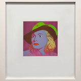 ANDY WARHOL Portrait of Ingrid Bergman with Hat, 1983