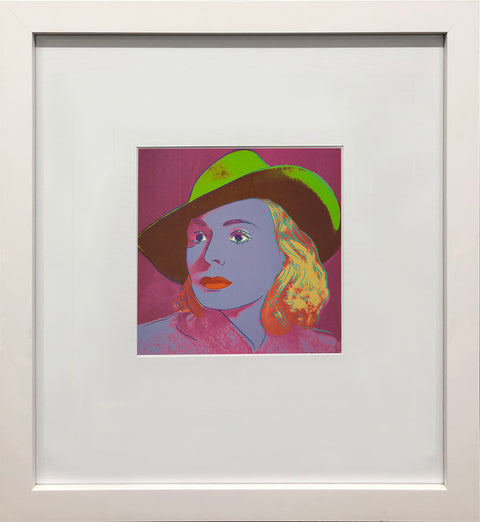 ANDY WARHOL Portrait of Ingrid Bergman with Hat, 1983