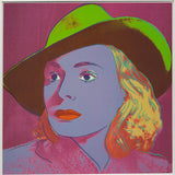 ANDY WARHOL Portrait of Ingrid Bergman with Hat, 1983