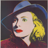 ANDY WARHOL Portrait of Ingrid Bergman with Hat, 1983