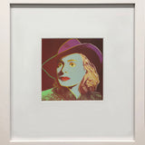 ANDY WARHOL Portrait of Ingrid Bergman with Hat, 1983